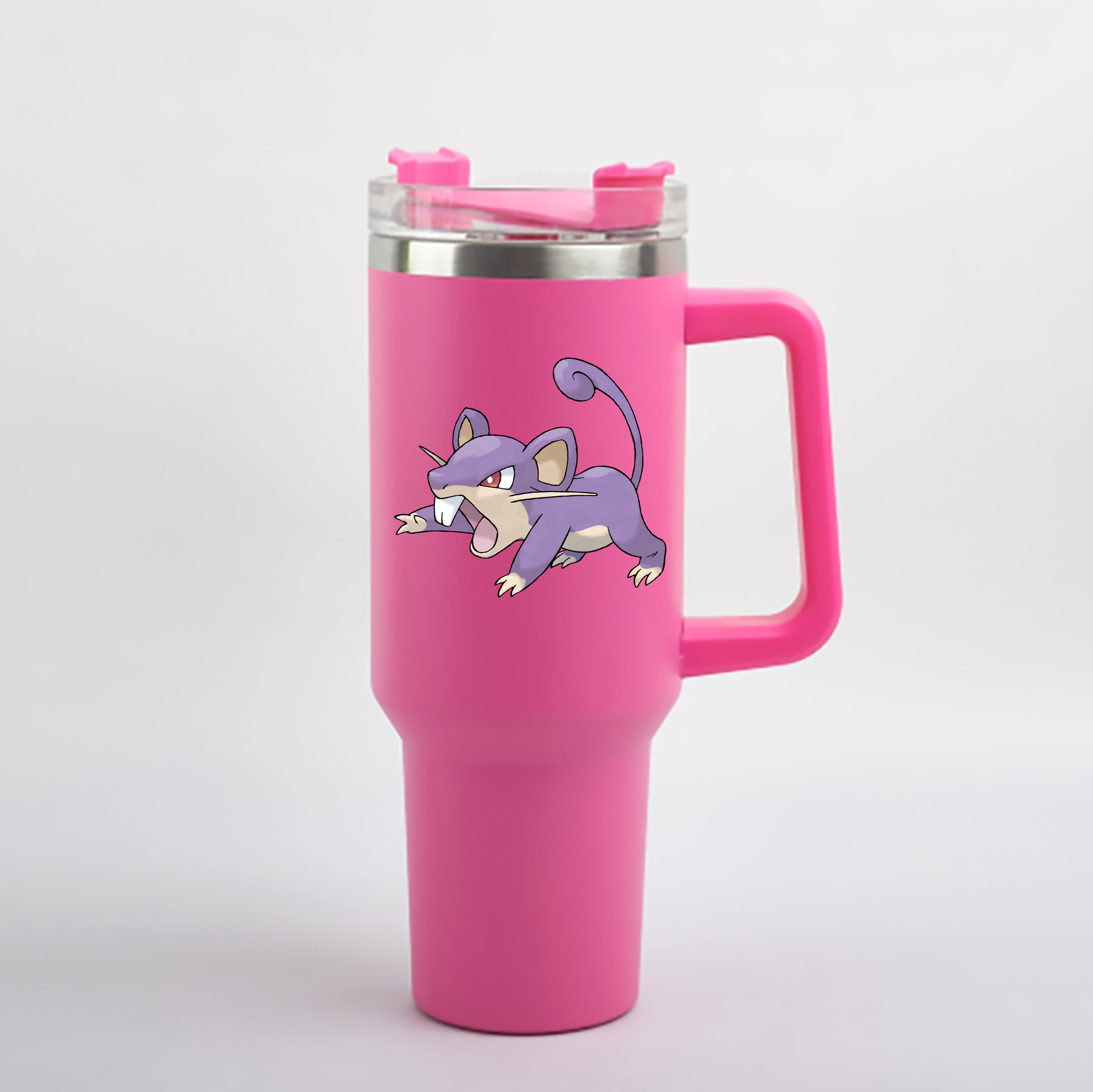 （画像用） ポケットモンスター Pokémon 1200mL車用タンブラー - クリスタルステッカー（プラスチックストロー付き）